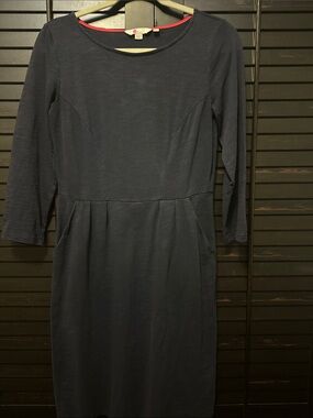 boden trinity jersey dress | Dresses | Boden Black Ribbed 34 Sleeve Denim dress